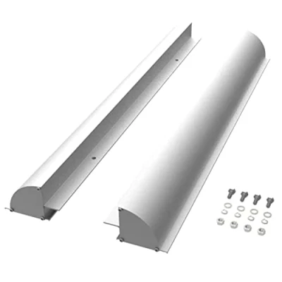 Imagen de enjoy solar Soporte para módulo de aluminio con agujeros pretaladrados autocaravana, 670 mm, color plateado