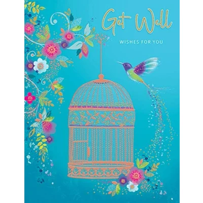 Imagen de Tarjeta de ocasión moderna Get Well 8 x 6 pulgadas Piccadilly Greetings A11720