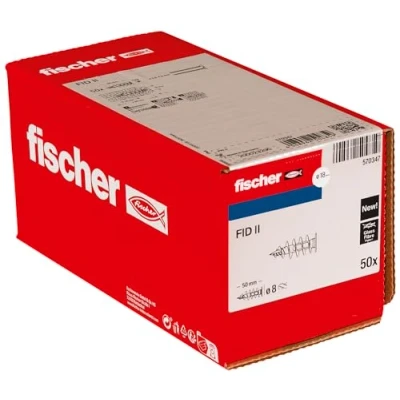 Imagen de Fischer 570347 Tacos para Abrigo, Sin Tornillo, FID II 50mm