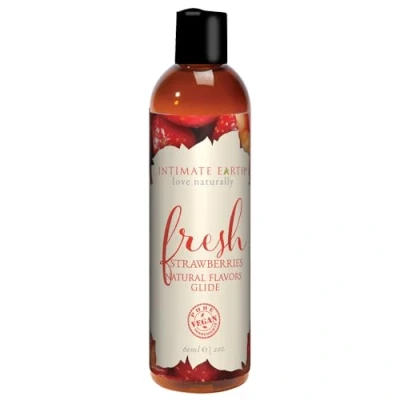 Imagen de Intimate Earth Fresh Strawberries Natural Flavors Glide 60Ml 60 ml