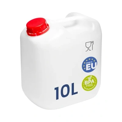 Imagen de Garronda Garrafa Agua sin BPA Bidon 10 litros Seguro para Alimentos Depósito de Camping Accesorios Garrafas Deposito Camper Blanco GD 0082