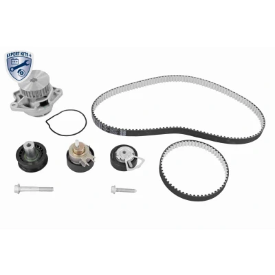 Imagen de VAICO V10 50114 BEK bomba de Agua + Kit Distribucion con agua, sin soporte tornillos, tuerca 130 VOLKSWAGEN: Golf 4, 5
