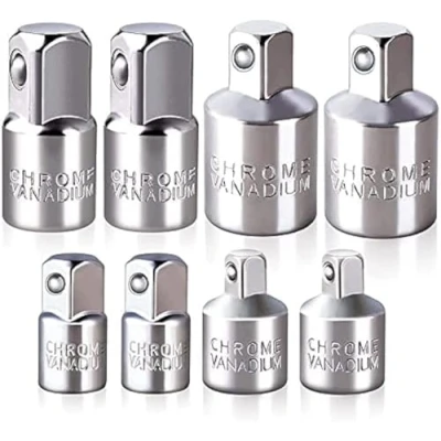 Imagen de Impact Socket Adapter and Reducer Set, Use with Wrenches Drills in Auto Driver Construction Work, 8 Piece (3/8in. to 1/4) (1/2in. 3/8) 1/2) (1/4in.