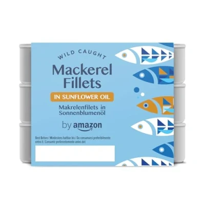 Imagen de by Amazon Filetes De Caballa Del Sur En Aceite Girasol, 3x125g