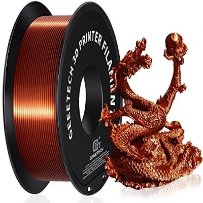 Imagen de GEEETECH PLA Filamento 1.75mm Seda Cobre, Impresora 3D 1kg Carrete