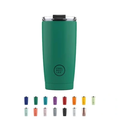 Imagen de Cool Bottles Termo Café Bebidas Calientes 5 Horas y Frías 10 550 ml Vaso Térmico de Acero Inoxidable Libre BPA Tapa Hermética Diseño Antimanchas Vivid Quetzal