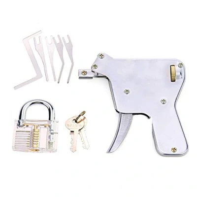 Imagen de TPM Go Multi lock Pick Gun avec transparente Practise verrouiller, déverrouiller Verrou de porte, la Simplicité d&#039;opérateur (UP)