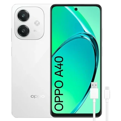 Imagen de Móvil OPPO A40, Starlight White, 128 GB, 6 GB RAM, 6.72&quot; LCD HD+ 90Hz, Qualcomm® Snapdragon® 6s 4G Gen1, 5100 mAh, Android