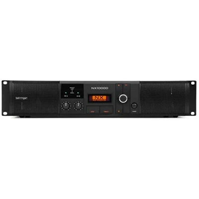 Imagen de Behringer NX1000D Amplificador de potencia clase D ultraligero 1000 vatios con control DSP y compensación impedancia altavoz SmartSense