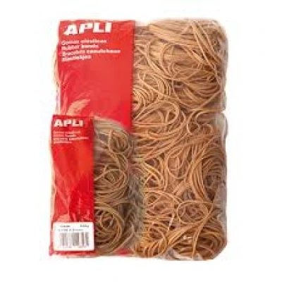 Imagen de APLI 12855 Pack de 500 gomas elásticas, 80 x 2 mm