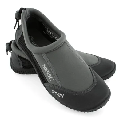 Imagen de SEAC Splash, Zapatillas para Rocas Adultos y niños, de Secado rápido, el mar, la Playa Piscina, Gris/Negro, 38