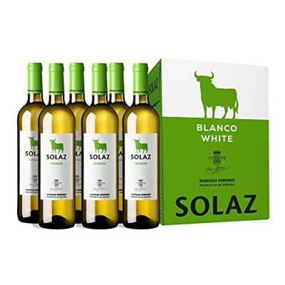 Imagen de Vino Solaz Blanco 100% Verdejo 6 botellas de 75 cl Total: 450