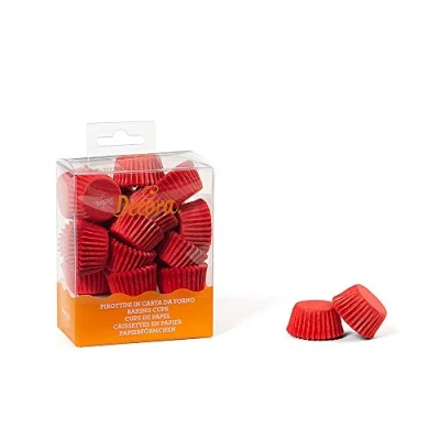 Imagen de DECORA, 0339637 Moldes para Bon Rojo, Muy Prácticos Hornear, Presentar y Regalar Bon, Resistentes hasta 220C, En un Práctico Blister