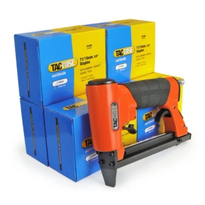 Imagen de TACWISE 1190 Grapadora Neumática para Tapicería A7116V con Grapas (compresor de aire no incluido)