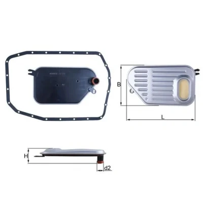 Imagen de MAHLE ORIGINAL HX 239D Filtro Caja de Cambios Automatica con junta BMW: 3 Touring, 5 Berlina, Coupé