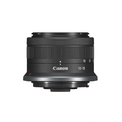 Imagen de Canon Objetivo RF S 10 18mm F4.5 6.3 IS STM Lente Zoom Ultra Gran Angular, Ideal para Viajes y Arquitectura, Ligero, Motor STM, Estabilizador óptico 4 Pasos, Compatible con Sistema EOS R, Negro