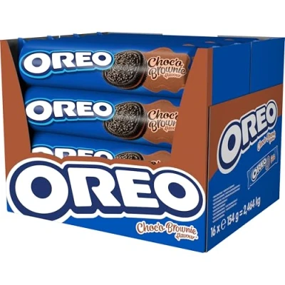 Imagen de Oreo Choco Brownie Galletas de Cacao Rellenas Crema Chocolate Sabor 154g Pack 16