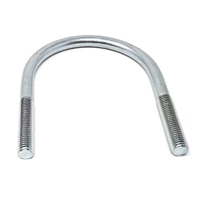 Imagen de Design61 2 tornillos de planchado DIN 3570, arco acero redondo M12 x 109 Ø 57,0 60,3 mm, perno roscado galvanizado en U