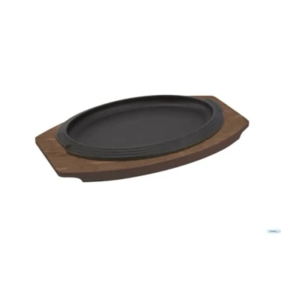 Imagen de Ilsa PLATO DE SERVICIO OVALADO HIERRO FUNDIDO MEDIDA INTERIOR CM.26X17 EXTERIOR 31X21 E marca