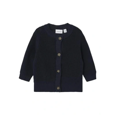 Imagen de Name it Nbnbubba CARD Unisex Chaqueta de punto para niños, Talla: 2 4m, Dark sapphire