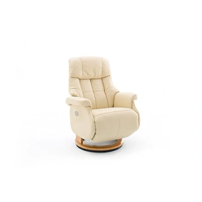 Imagen de Robas Lund Calgary Comfort XL Sillón Relax, Madera Cuero sintético, Beige