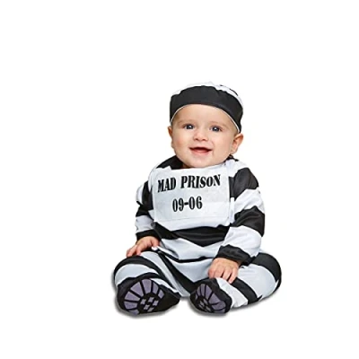 Imagen de My Other Me 202512 Disfraz de preso bebé para niño, 7 12 meses (202512)