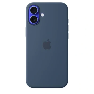 Imagen de Apple Funda de silicona con MagSafe para iPhone 16 Plus, Azul denim
