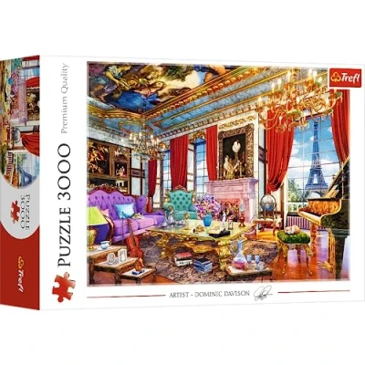 Imagen de Trefl Interieur, Eiffelturm, Paris, DIY, kreative Unterhaltung, Spaß, Klassische für Erwachsene und Kinder AB 15 Jahren Puzzle, Color Colourful (33078)