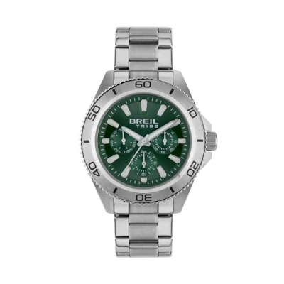 Imagen de BREIL, Colección Challenge, Reloj para Hombre en Acero Bilux, Movimiento MIYOTA 6P29, Bisel de Satinado, Cierre desplegable con Botones, Resistente al Agua, Caja 42 mm