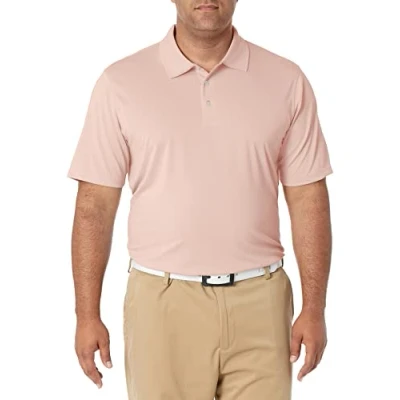 Imagen de Amazon Essentials Polo de Golf Secado Rápido Ajuste Normal Hombre, Rosa Claro, M