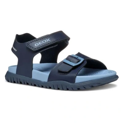 Imagen de Geox Fusbetto Unisex Sandalias para niños, Talla: 26, Navy/sky Zapatos