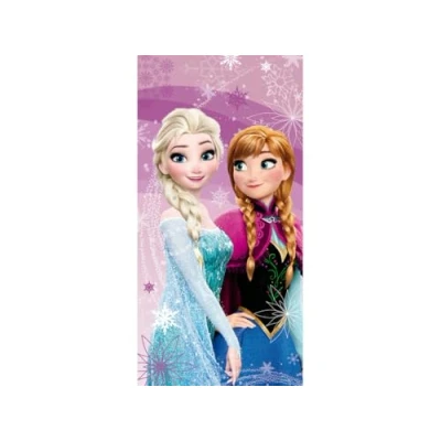 Imagen de Disney Frozen Anna Elsa Toalla de playa ultra suave 100% algodón, tamaño grande, 70 x 140 cm, para natación, ducha y piscina