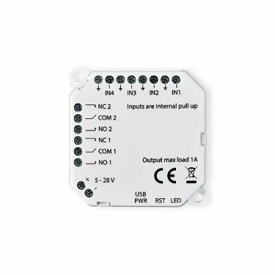 Imagen de frient Módulo IO Módulos de entradas/salidas conectividad para sistemas domótica Interfaz dispositivos con cable Zigbee Funciona Homey, Home Assistant y SmartThings