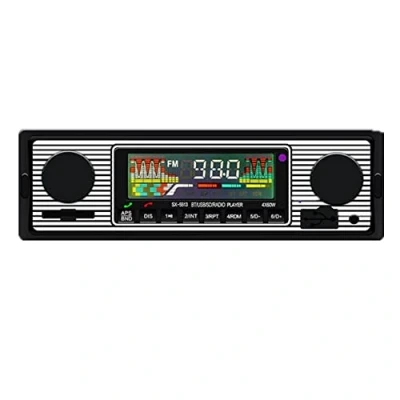 Imagen de AIDIRui Coche Retro InaláMbrico Bluetooth 12V Reproductor de MP3 Tarjeta Entrada Audio AUX Insertar Unidad Flash USB Radio Multimedia