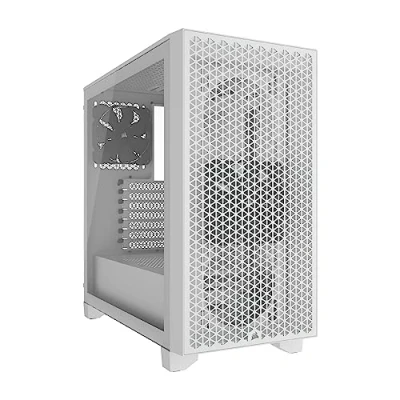 Imagen de Corsair 3000D Airflow Chasis para PC semitorre Ventiladores de 3 Clavijas Compatibilidad con GPU Cuatro Ranuras Admite hasta 8 120 mm Diseño Gran Caudal Aire Blanco