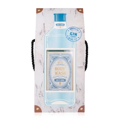 Imagen de Accenrta gel de ducha GIN FLAVOR en botella que incluye caja regalo con apariencia ginebra, 400 ml, aroma: ginebra recargable, azul