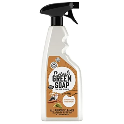 Imagen de Marcel&#039;s Green Soap Spray multiusos de sándalo y cardamomo limpieza 100% ecológico vegano 97% biodegradable 500 ml