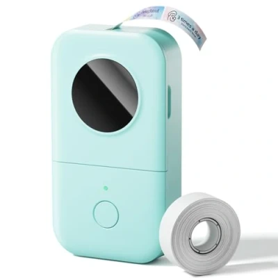 Imagen de Phomemo Label Maker Machine, D30 Portable Bluetooth Printer with Tape Handheld, Multiple Templates Available for Smartphone Easy to Use Office Home Organization USB Rechargeable