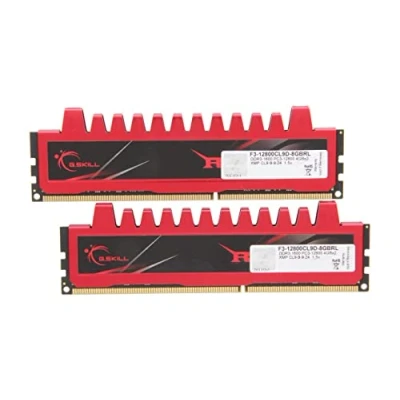 Imagen de G.Skill F3 12800 Memoria RAM de 8 GB (DDR3, 2 x 4 GB, 1600 MHz, 240 pin, CL9), Rojo
