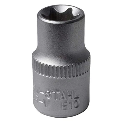 Imagen de SW Stahl 05466L Piezas insertables de llave cubo 1/4 Perfil en E E10 Acero cromo vanadio Torx exterior