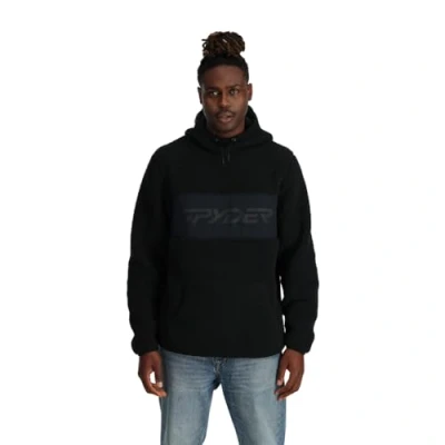 Imagen de Spyder Men&#039;s Vista Hoodie Sherpa Fleece, Black, L