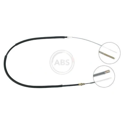 Imagen de A.B.S. K12676 Cable de Freno Mano 1670 Tambor para dirección izquierda/derecha VOLKSWAGEN: Caddy 3, SEAT: Inca