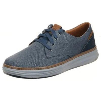Imagen de Skechers Moreno Canvas Oxford, Zapatillas Hombre, Blue Nvy 417, 45.5 EU
