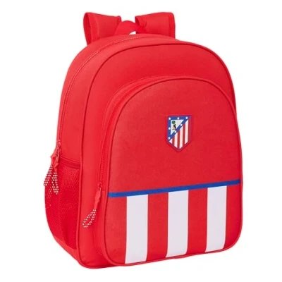 Imagen de Safta ATLÉTICO DE MADRID Mochila Escolar Niño, Infantil, Adaptable a Carro, Ideal para Niños en Edad Escolar, Cómoda y Versátil, Calidad Resistencia, 32x12x38 cm, Color Rojo