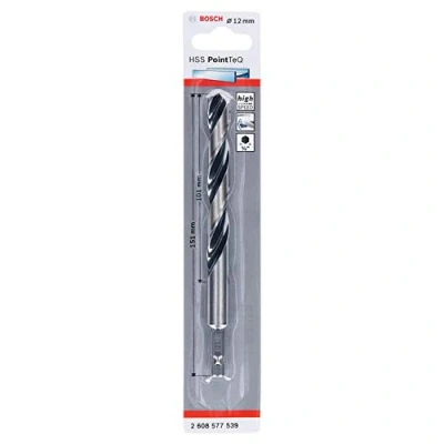 Imagen de Bosch Professional Brocas de vástago hexagonal PointTeQ, para metal, diámetro: 12 mm, ¼&quot;, accesorios taladro impacto y atornillador