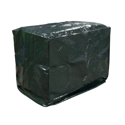 Imagen de Toolland Cubierta de Barbacoa, Polietileno Rectangular, Verde Oscuro