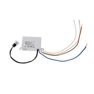 Imagen de Huber Twilight 3LV Interruptor crepuscular de Exterior, Sensor Ajustable [5 50 Lux], con protección IP44 I empotrable, 12 24V AC/DC