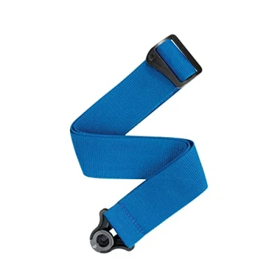 Imagen de D&#039;Addario Auto Lock Guitar Strap Acoustic &amp; Electric Accessories Easy to Use Locking Straps Uses Existing Buttons Polypro Blue