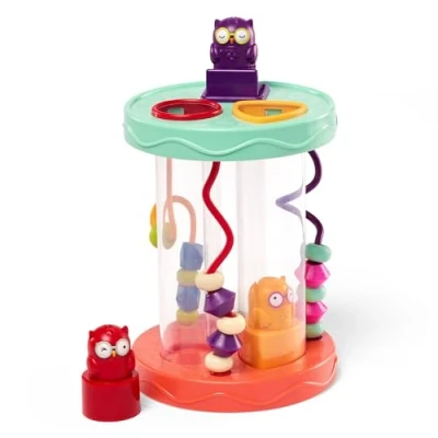 Imagen de B. toys Juguetes Para bebés Juguete clasificar formas, de motricidad con sonidos búho bucle a partir 10 meses