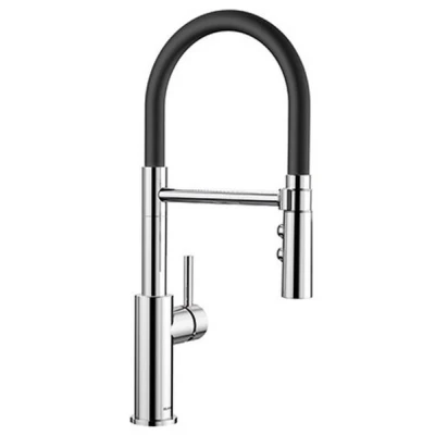 Imagen de BLANCO CATRIS S Flexo 525792 Grifería de cocina con aspecto acero inoxidable